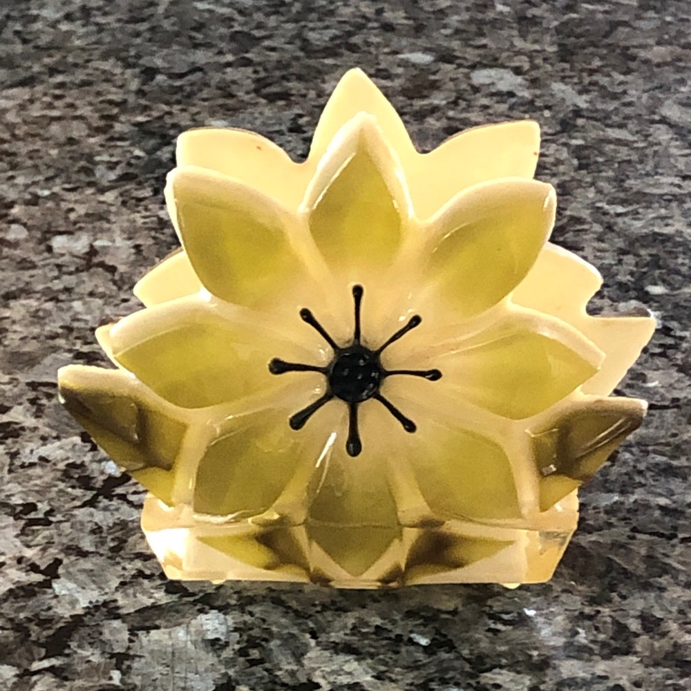 Vintage Lucite Flower Napkin Holder